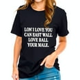 thumbnail image 1 of Casual Black Cotton Short Sleeve T-Shirt with White Text - Relaxed Fit Rolled Sleeves Perfect for Laid-Back Outings, 1 of 5