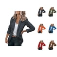 thumbnail image 1 of Casual Blazers for Women 2025 Long Sleeve Notch Lapel Collar Open Front Business Casual Work Office Jacket, 1 of 5