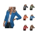 thumbnail image 1 of Casual Blazers for Women 2025 Long Sleeve Notch Lapel Collar Open Front Business Casual Work Office Jacket, 1 of 5