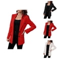 thumbnail image 1 of Casual Blazers for Women 2025 Long Sleeve Notch Lapel Collar Stretch Lightweight Business Casual Work Office Jacket, 1 of 8