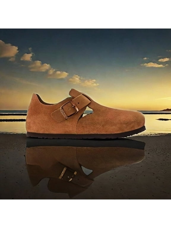 Casual Board Shoes Women's Cork Footbed Slide Sandal, Comfortable spring and autumn Beach Sandals with Adjustable Buckle Men's Outdoor Sports Trend Custom Handmade Slippers LightweightSnea