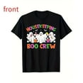 thumbnail image 1 of Casual Boo Crew Tee Housekeeping Ghost Graphic Cleaning Top Short Sleeve Round Neck Black S-5XL, 1 of 5
