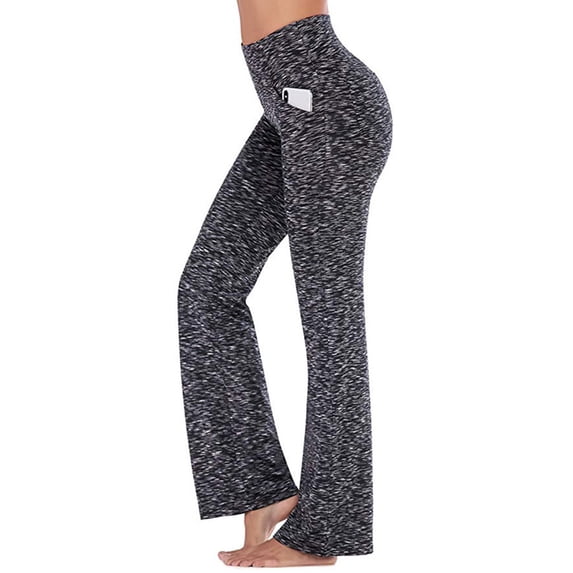 Casual Boot Cut Yoga Flared Pants for Women Lady High Waisted Workout Jogging Lounge Sweat Pants Plus Size Gym Stretch Activewear Leggings