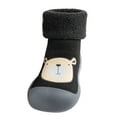 thumbnail image 1 of Casual Boys Girls Shoes Baby Toddler Girls Shoes Slipper Kids Knit Soft Stocking Sole Solid Rubber Socks Warm Boys Baby Shoes, 1 of 4