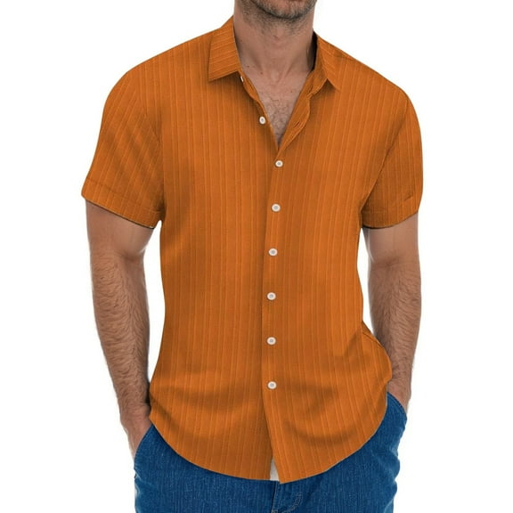 Casual Breathable Cotton Shirt For Men Lightweight Perfect for Summer Beachwear