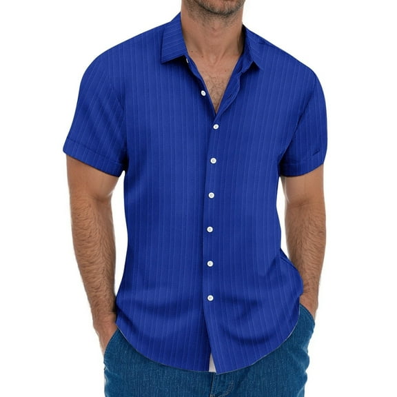 Casual Breathable Cotton Shirt For Men Lightweight Perfect for Summer Beachwear