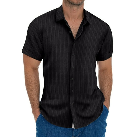 Casual Breathable Cotton Shirt For Men Lightweight Perfect for Summer Beachwear