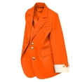 thumbnail image 1 of Casual Business Stretch Jackets for Women Color Block Long Sleeve Trendy Fall Clothes Notch Lapel Stylish Outerwear, 1 of 4