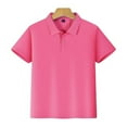 thumbnail image 1 of Casual Button Down Shirts Sleeve Button Down Shirt Red Polo Shirts for Boys Summer Outfit 9-10 Years Old Boy, 1 of 5