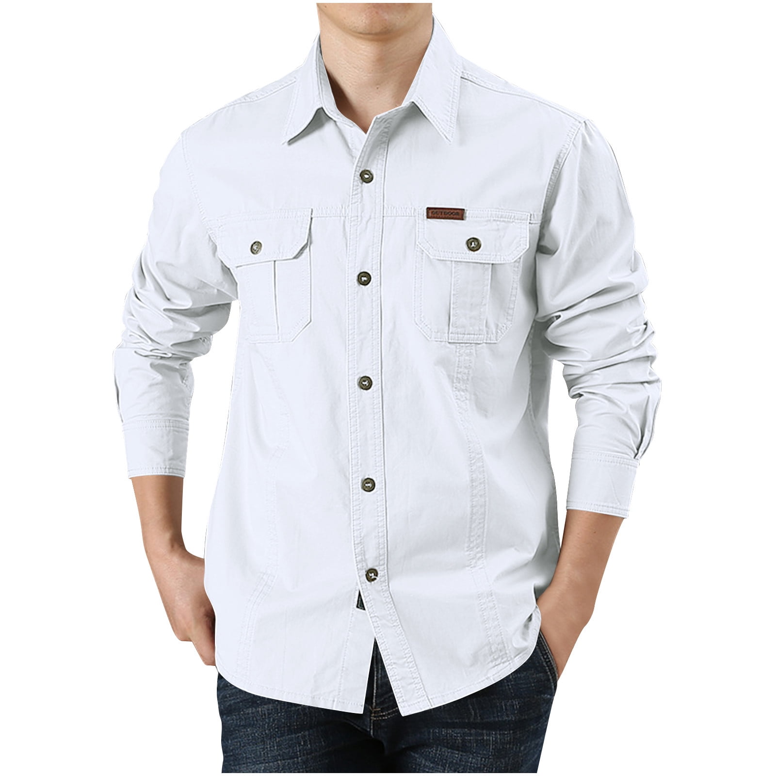 Men's Button Down Long Sleeve Casual Shirt