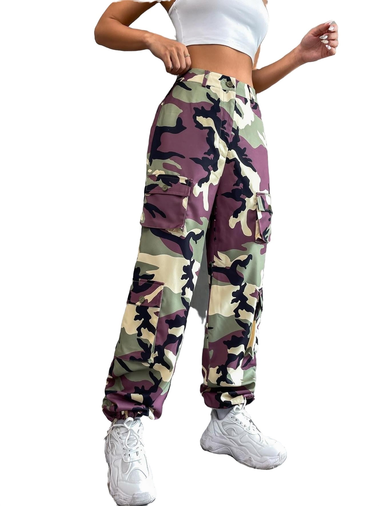 Womens camo shop crop pants