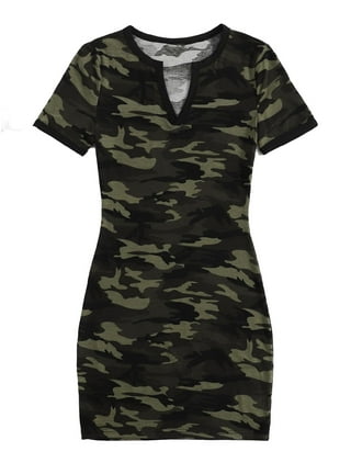 Camouflage dresses top for cheap