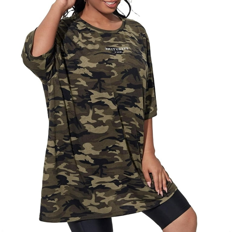 Military print shirts for cheap womens