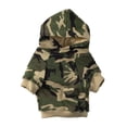 thumbnail image 1 of Casual Canine 24 Inch XXL Fleece Camouflage Dog Hoodie Blanket Cover, Green, 1 of 5