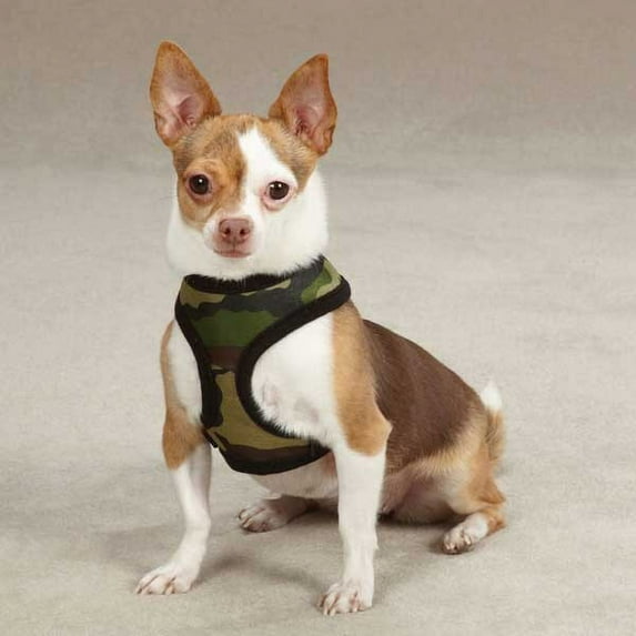 Casual Canine Fabric Camo Harness M Pnk