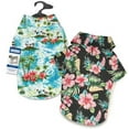 thumbnail image 1 of Casual Canine  Hawaiian Breeze Camp Shirt for Dog, Black - Medium, 1 of 1