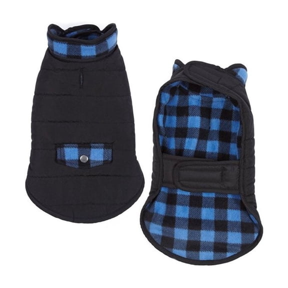 Casual Canine CC Reversible Coat S Blu