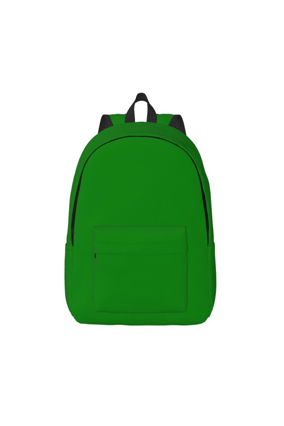 Casual Canvas Backpack Without Interlayer Large Capacity Stick Bag Design For Outdoor Shopping Office Outdoor Sports Green Medium