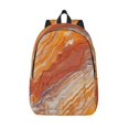 thumbnail image 1 of Casual Canvas Backpack Without Interlayer Large Capacity Stick Bag Design For Outdoor Shopping Office Outdoor Sports Orangered Marble_3 Medium, 1 of 7