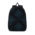thumbnail image 1 of Casual Canvas Backpack Without Interlayer Large Capacity Stick Bag Design For Outdoor Shopping Office Outdoor Sports Argyle Plaid Darkturquoise_1 Medium, 1 of 7
