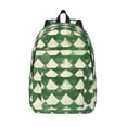thumbnail image 1 of Casual Canvas Backpack Without Interlayer Large Capacity Stick Bag Design For Outdoor Shopping Office Outdoor Sports Green Houndstooth Vintage Texture Hand-Drawn Sketch_3 Small, 1 of 7