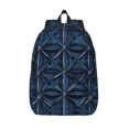 thumbnail image 1 of Casual Canvas Backpack Without Interlayer Large Capacity Stick Bag Design For Outdoor Shopping Office Outdoor Sports Midnightblue Geometric Patterns_1 Small, 1 of 7