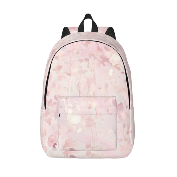 Casual Canvas Backpack Without Interlayer Large Capacity Stick Bag Design For Outdoor Shopping Office Outdoor Sports Rose Gold Foil Leopard Print2 Small