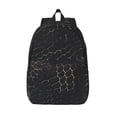 thumbnail image 1 of Casual Canvas Backpack Without Interlayer Large Capacity Stick Bag Design For Outdoor Shopping Office Outdoor Sports Snake Skin Print Style Darkgray_3 Medium, 1 of 7