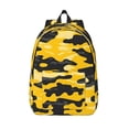 thumbnail image 1 of Casual Canvas Backpack Without Interlayer Large Capacity Stick Bag Design For Outdoor Shopping Office Outdoor Sports Vector Camouflage Pattern Yellow_3 Small, 1 of 7
