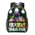 thumbnail image 1 of Casual Canvas Bag, Wings of Fire Backpack Daypack Bookbag Outdoor Durable, 1 of 5