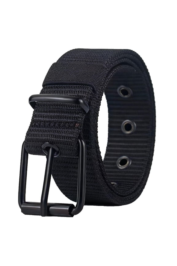 Casual Canvas Waist Belt for Men and Women with Adjustable Buckle