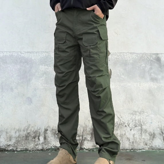 Casual Cargo Pants for Men , Regular Fit Cargo Work Pants for Men - 6 Pocket Outdoor Mens Work Pants