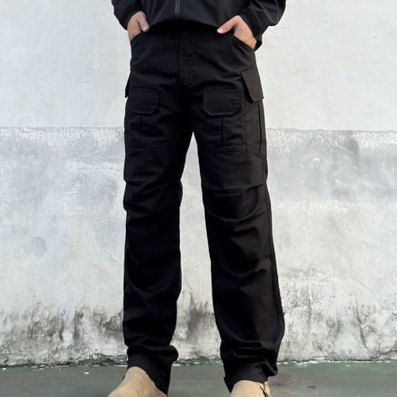 Casual Cargo Pants for Men , Regular Fit Cargo Work Pants for Men - 6 Pocket Outdoor Mens Work Pants