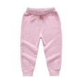 thumbnail image 1 of Casual Cargo Trousers New Toddler Baby Boys Girls Cotton Sweatpants Casual Elastic Waist Sport Jogger Bottoms Pants Athletic Trousers Girls' Sweatpants with Pockets Size 3-4 Years, 1 of 4