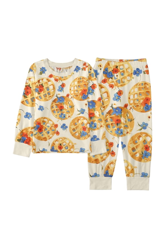 Casual Cartoon Print Pajama Pants Set for Autumn Boys and Girls (2Y 9Y) Suspender Pant Set Toddler Baby Boy Bundles Set Youth Wrestling Warm up Winter Outfits for Boys 4t Boys Shorts Outfits Baby