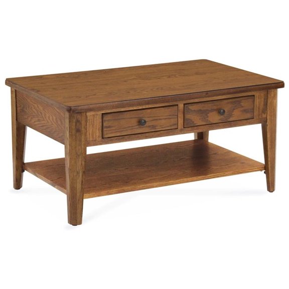 Casual Choice Solid Wood Condo Cocktail Table in Chestnut Finish