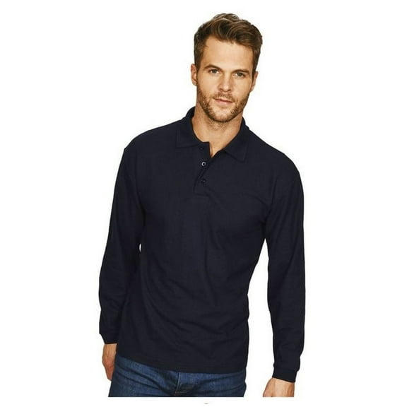 Casual Classic Mens Long Sleeve Polo