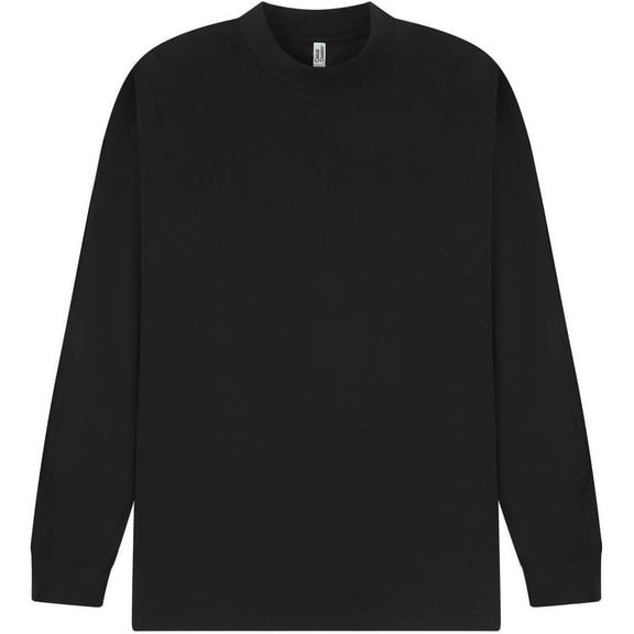 Casual Classics  Adult Combed Ringspun Cotton Extended Neckline Oversized Long-Sleeved T-Shirt