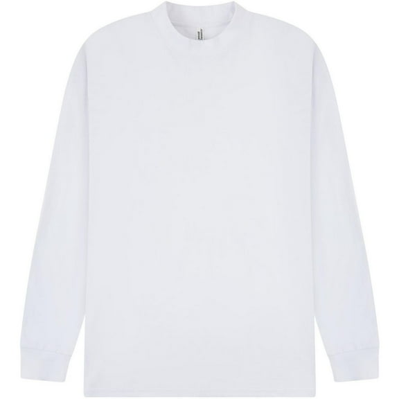 Casual Classics  Adult Combed Ringspun Cotton Extended Neckline Oversized Long-Sleeved T-Shirt