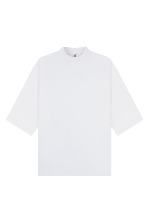 Adult Combed Ringspun Cotton Extended Neckline Oversized Short-Sleeved T-Shirt