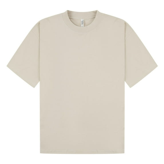 Casual Classics Adult Combed Ringspun Cotton Extended Neckline Oversized T-Shirt