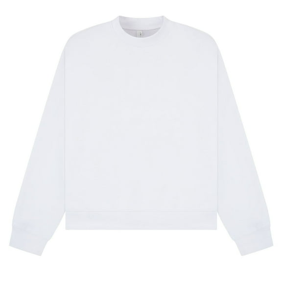 Casual Classics  Adult Premium Combed Cotton Extended Neckline Boxy Oversized Sweatshirt