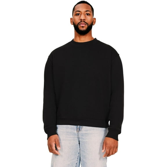 Casual Classics Mens Ringspun Cotton Extended Neckline Oversized Sweatshirt
