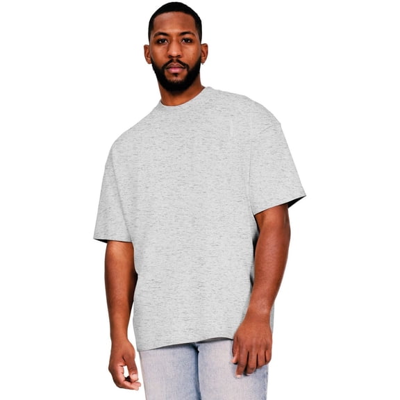 Casual Classics Mens Ringspun Cotton Extended Neckline Oversized T-Shirt