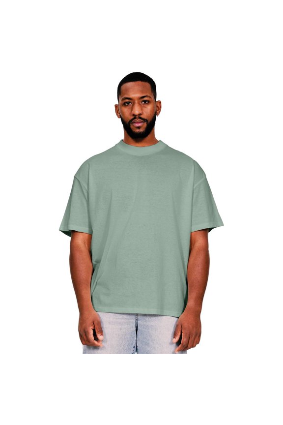 Mens Ringspun Cotton Extended Neckline T-Shirt