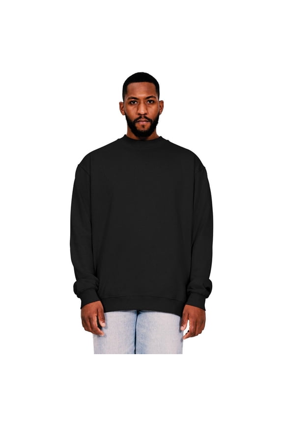 Mens Ringspun Cotton Extended Neckline Tall Oversized Sweatshirt