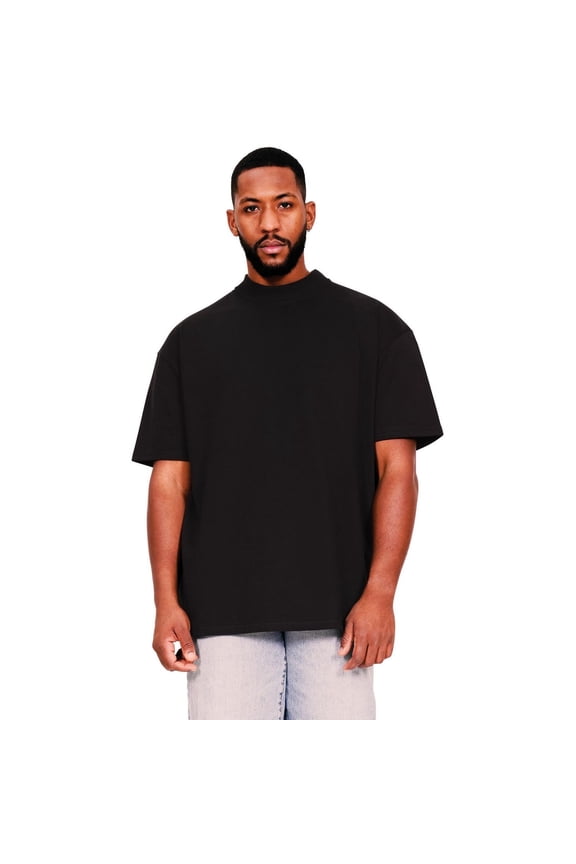 Mens Ringspun Cotton Extended Neckline Tall Oversized T-Shirt