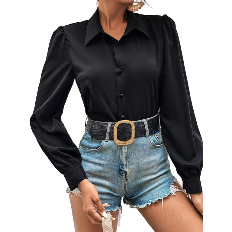 Denim shirt cheap womens walmart