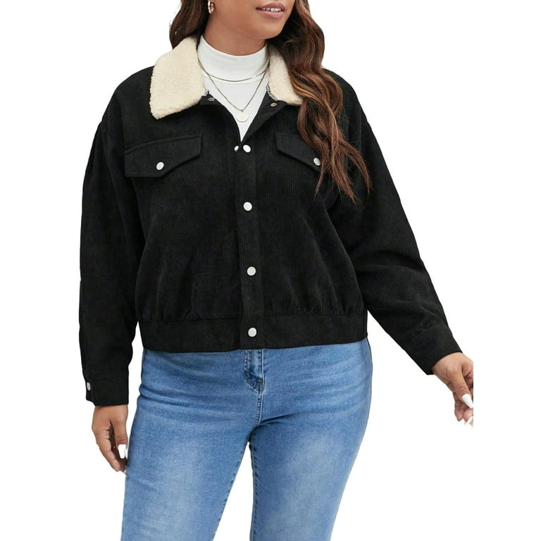 Walmart plus size ladies coats 2025