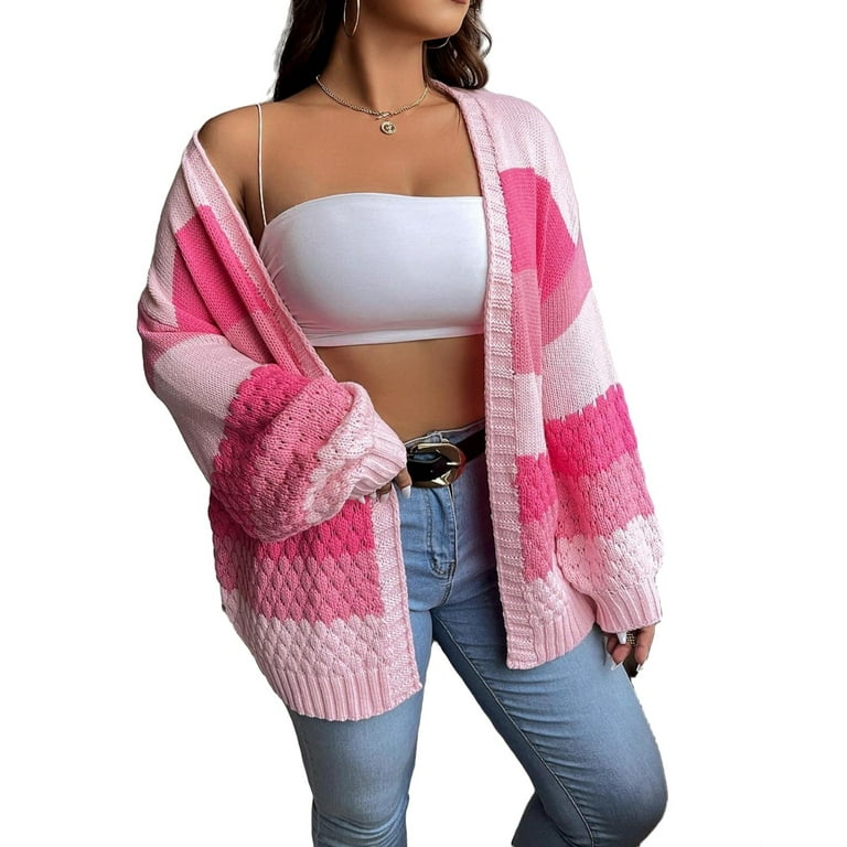 Walmart pink cardigan top